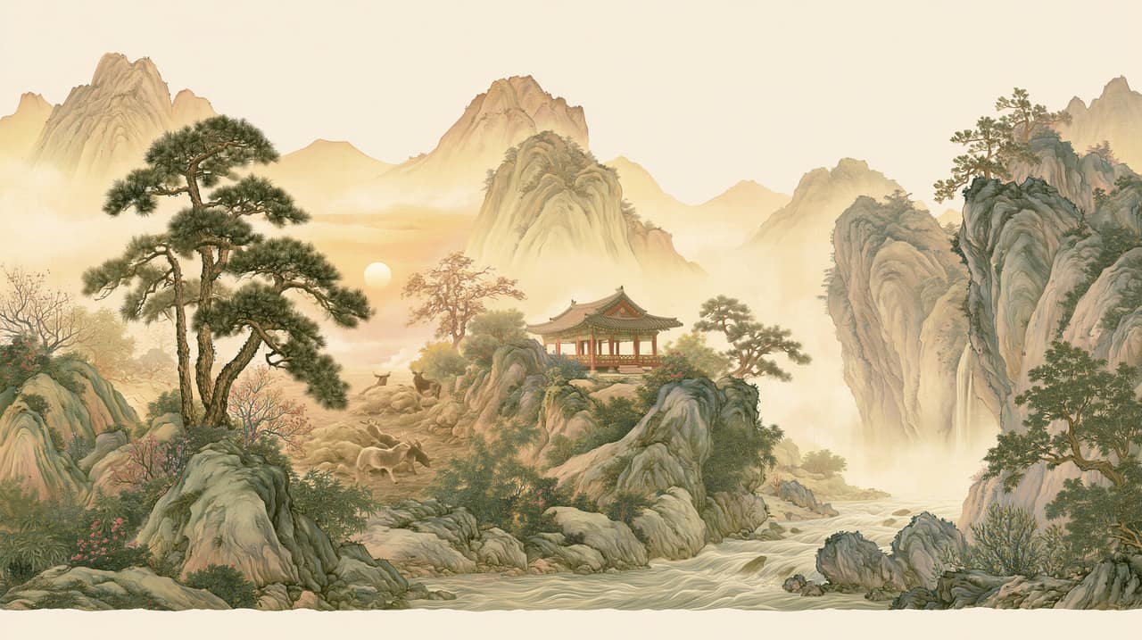 Korean fortune telling concept - korean saju and health five elements Korean fortune telling concept - korean saju and health five elements
